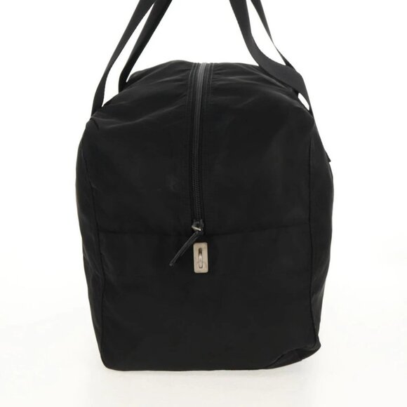 PRADA Boston Bag Nylon Black Silver - Picture 4 of 15